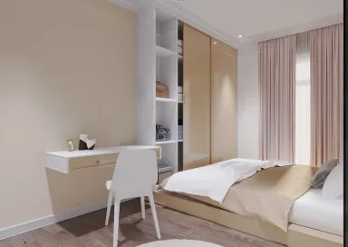  Phòng ngủ - Concept căn hộ cao cấp Hà Đô, Củ Chi - Phong cách Neo Classic 