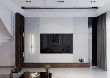 Phòng khách - Concept nhà phố chị Trang Bình Tân - Phong cách Modern