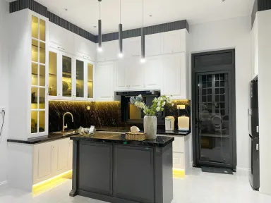  Phòng bếp - Biệt thự AX FILM Bình Dương - Phong cách Neo Classic 
