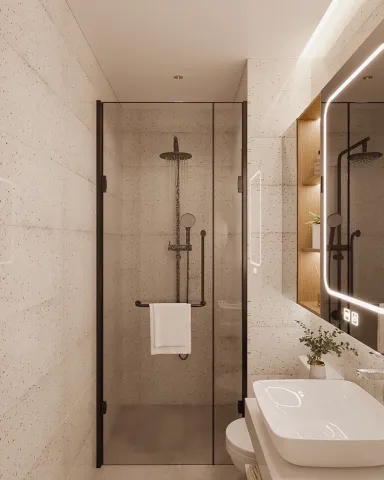  Phòng tắm - Concept nhà phố anh Luân, Tân Bình - Phong cách Modern 