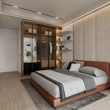  Phòng ngủ - Concept nhà phố anh Luân, Tân Bình - Phong cách Modern 