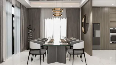 Phòng bếp - Concept nhà phố anh Quân Bình Tân - Phong cách Modern