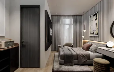 Phòng ngủ - Concept nhà phố anh Hiếu, Tân Phú - Phong cách Modern
