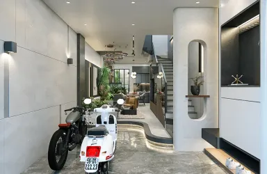 Lối vào - Concept nhà phố anh Hiếu, Tân Phú - Phong cách Modern