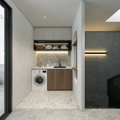  Phòng giặt - Concept nhà phố anh Hiếu, Tân Phú - Phong cách Modern 
