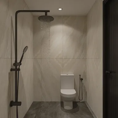  Phòng tắm - Concept nhà phố anh Hiếu, Tân Phú - Phong cách Modern 
