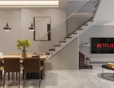 Phòng bếp - Concept nhà phố anh Khoa, Bình Tân - Phong cách Minimalist