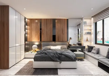  Phòng ngủ - Concept nhà phố chị Lộc, Nhà Bè - Phong cách Modern 