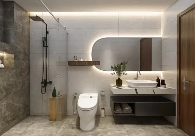  Phòng tắm - Concept nhà phố chị Lộc, Nhà Bè - Phong cách Modern 