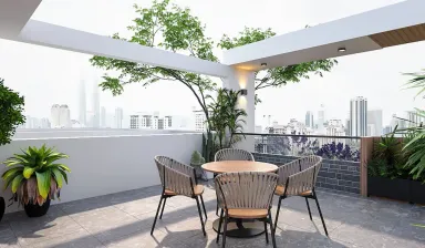  Sân thượng - Concept nhà phố chị Lộc, Nhà Bè - Phong cách Modern 