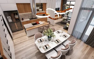  Phòng bếp - Concept nhà phố anh Phát, Tân Bình - Phong cách Modern 