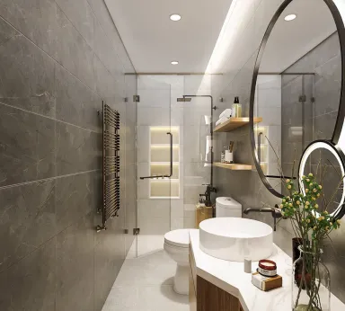  Phòng tắm - Concept nhà phố anh Phát, Tân Bình - Phong cách Modern 