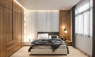 Phòng ngủ - Concept nhà phố chị Linh, quận 12 - Phong cách Modern