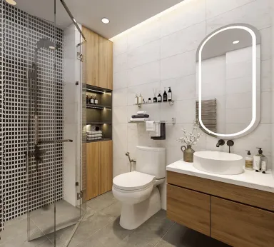  Phòng tắm - Concept nhà phố chị Linh, quận 12 - Phong cách Modern 