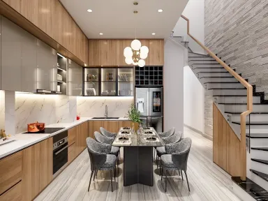  Phòng bếp - Concept nhà phố chị Linh, quận 12 - Phong cách Modern 