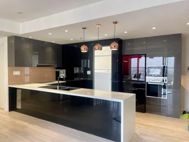 Phòng bếp - Cải tạo nhà phố anh Phú, Masteri Thảo Điền - Phong cách Modern