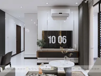 Phòng khách - Concept thiết kế chung cư Sky View Bình Dương - Phong cách Modern