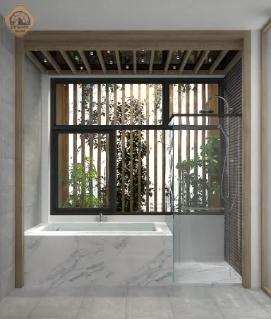 Phòng tắm - Concept thiết kế nhà phố Tân Bình - Phong cách Modern