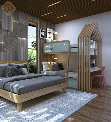 Phòng ngủ - Concept thiết kế nhà phố Tân Bình - Phong cách Modern