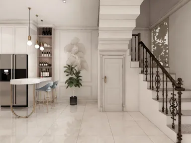 Phòng ăn - Concept thiết kế nhà phố Tân Phú - Phong cách Neo Classic