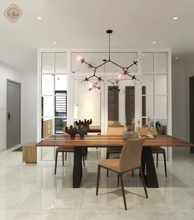Phòng ăn - Concept thiết kế căn hộ Greentown Bình Tân - Phong cách Modern