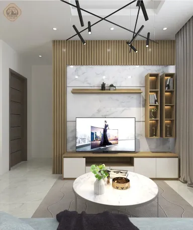  Phòng khách - Concept thiết kế căn hộ Greentown Bình Tân - Phong cách Modern 