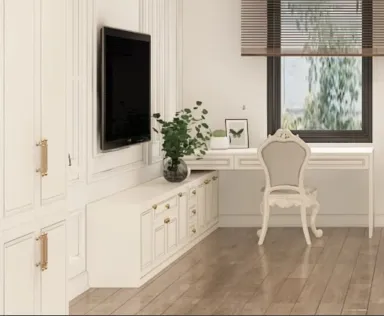 Phòng khách - Concept thiết kế nhà phố Bình Dương - Phong cách Neo Classic