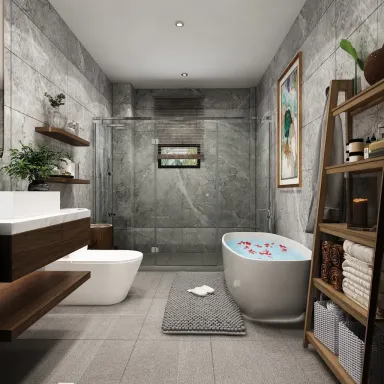  Phòng tắm - Concept thiết kế nhà phố Bình Dương - Phong cách Neo Classic 