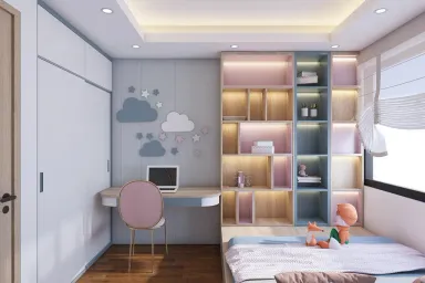 Phòng cho bé - Concept thiết kế căn hộ HomyLand 2 quận 9 - Phong cách Modern