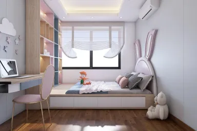 Phòng ngủ Phòng khách Phòng bếp Phòng cho bé - Concept thiết kế căn hộ HomyLand 2 quận 9 - Phong cách Modern