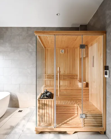 Phòng ngủ Phòng tắm Phòng làm việc - Concept thiết kế nhà phố Bình Tân - Phong cách Modern