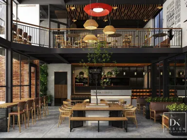 Concept thiết kế quán The Fairy Coffee Tân Phú - Phong cách Modern x Industrial