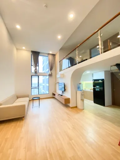 Phòng khách - Chung cư quận 2 Estella - Phong cách Minimalist x Japandi