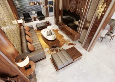 Phòng khách - Concept thiết kế Villa Vũng Tàu - Phong cách Modern