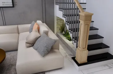 Phòng khách - Nhà phố Tân Phú - Phong cách Modern