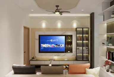 Phòng khách - Nhà phố Bình Thạnh - Phong cách Modern x Neo Classic