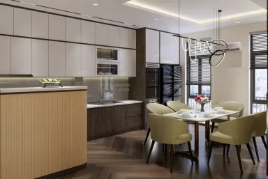 Phòng bếp - Nhà phố Bình Thạnh - Phong cách Modern x Neo Classic