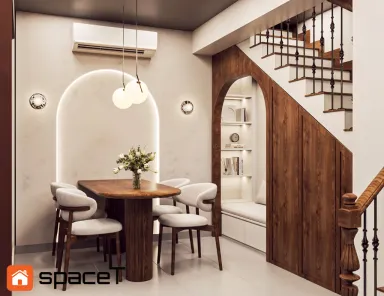 Phòng ăn - Concept nội thất Nhà phố Hồ Văn Huê - Phong cách Minimalist