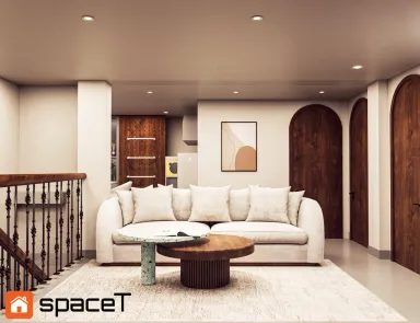 Phòng khách Phòng ăn - Concept nội thất Nhà phố Hồ Văn Huê - Phong cách Minimalist