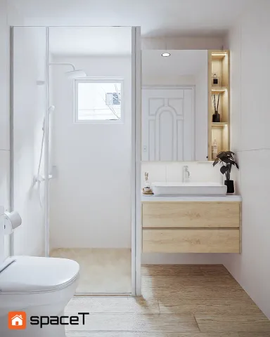 Phòng tắm - Concept nội thất Căn hộ Sunrise City View - Phong cách Minimalist