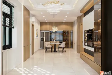 Phòng khách - Concept nội thất Nhà phố Sư Vạn Hạnh Quận 10 - Phong cách Minimalist