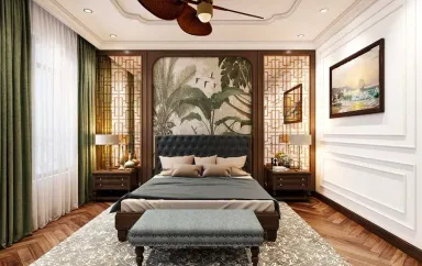 15 ý tưởng thiết kế phòng ngủ phong cách Indochine độc đáo đầy hoài niệm