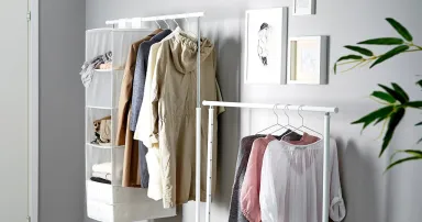 Giá treo quần áo: Công dụng và những ý tưởng nội thất độc đáo