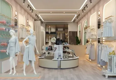 Tổng hợp 25 mẫu thiết kế shop quần áo đẹp thu hút nhiều khách hàng