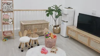 Phòng cho bé Phòng giải trí Góc thư giãn - Tự tay cải tạo nhà phố cũ nát với phong cách Bắc Âu kết hợp Bohemian 