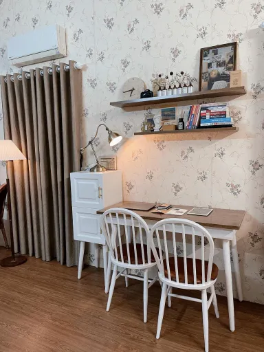 Phòng ngủ Phòng làm việc - Cải tạo phòng ngủ 30m2 kiểu cổ điển dành cho 4 người