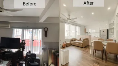Cải tạo căn hộ cũ 30m2 thành tổ ấm tiện nghi, xinh xắn kiểu Hàn Quốc