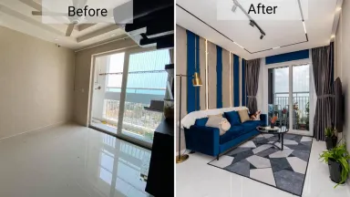 Phòng khách Lối vào - Tổ ấm hướng biển sang trọng, hiện đại mà ấm cúng