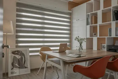 Phòng ăn Phòng làm việc - Tự trang trí căn hộ phong cách Japandi và Scanvadian