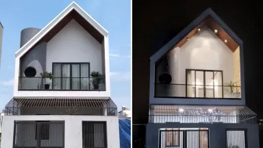Nhà phố thiết kế lạ mắt ai cũng lầm tưởng có ống khói